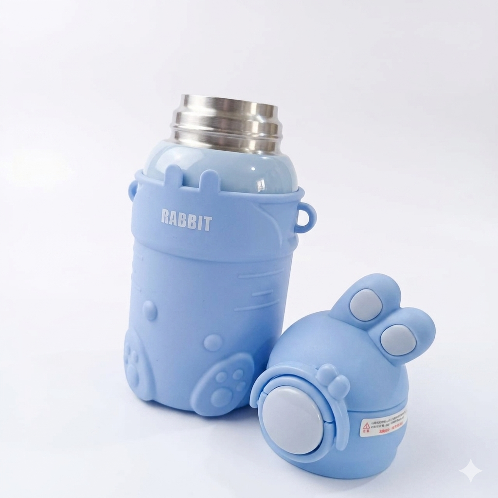 Cute Bunny Kids Water Bottle
