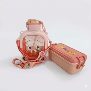 Kids Water Bottle and Lunch Box Set