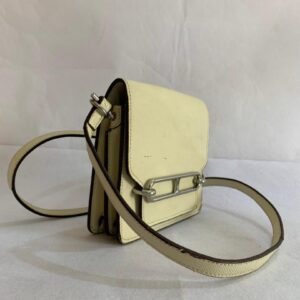 Elevated Minimalist Structured Crossbody – Champagne Cream