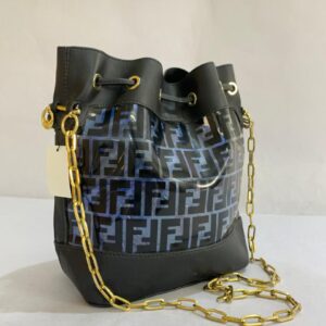Fendi Monogram Transparent Bucket Bag