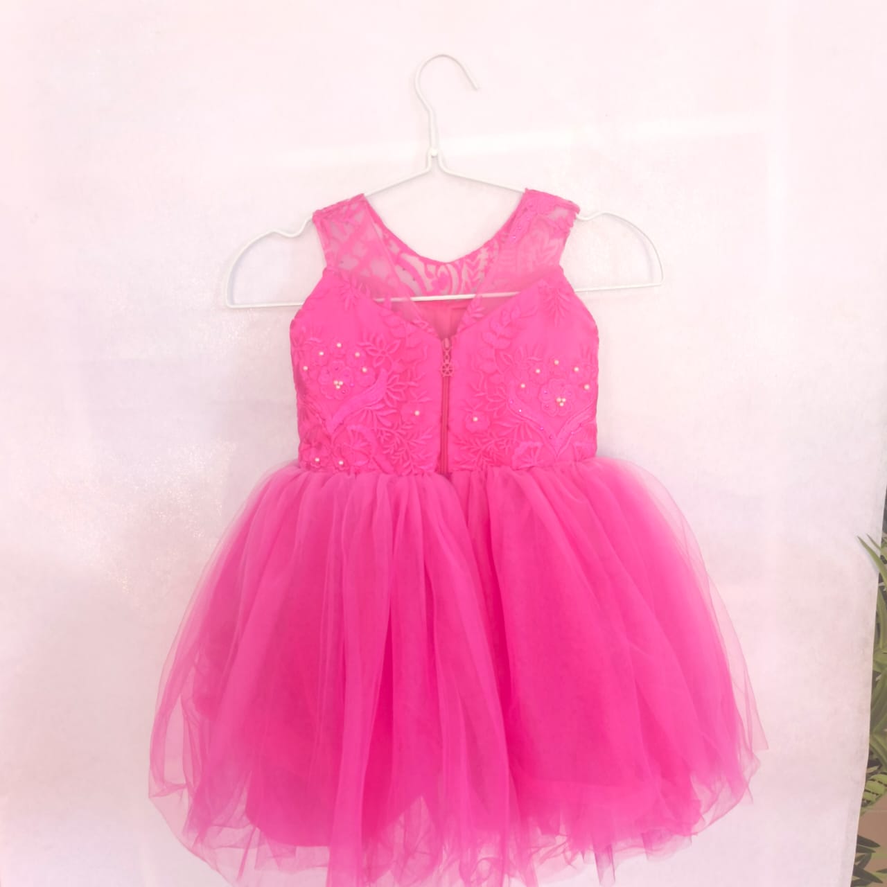 Pink Lace & Tulle Kids' Dress
