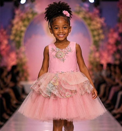 Floral Princess Dress (Ages 3–4)