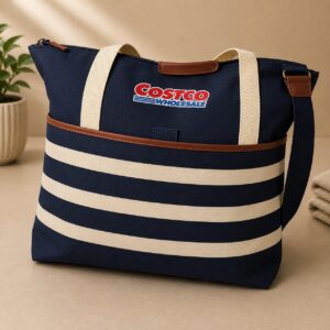 Costco Wholesale Nautical Stripe Extra-Large Insulated Tote Bag