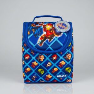 OMAYA Kids Superhero Insulated Lunch & Travel Bag
