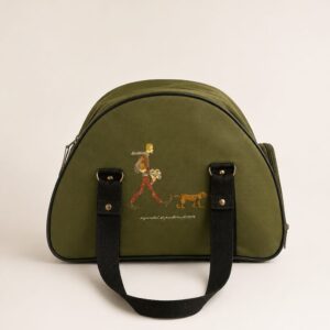 Premium Olive Green Curved Lunch Bag